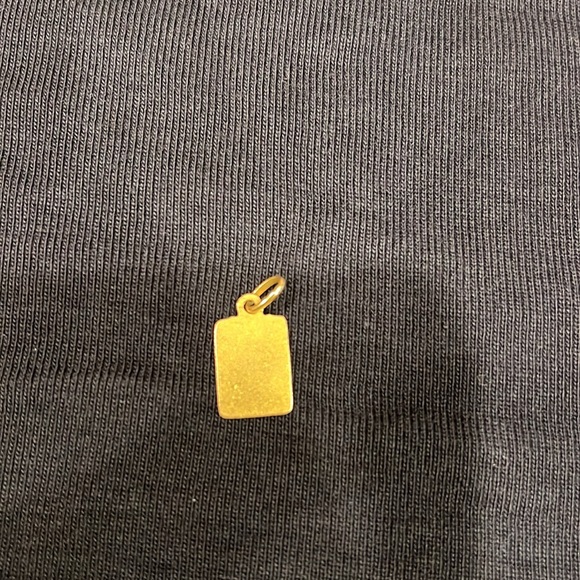 18 carats Gold Rectangular Pendant - Picture 3 of 8